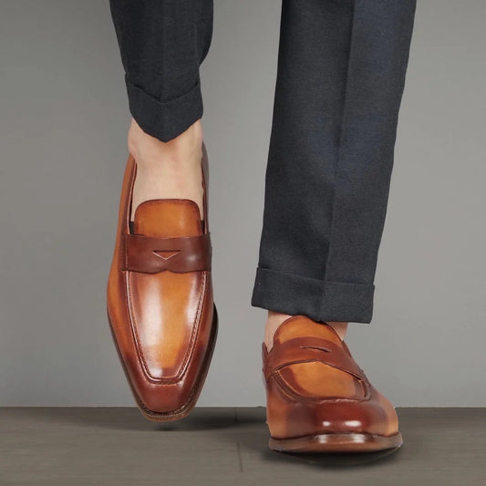 Hampton Penny Loafer – Chestnut Leather